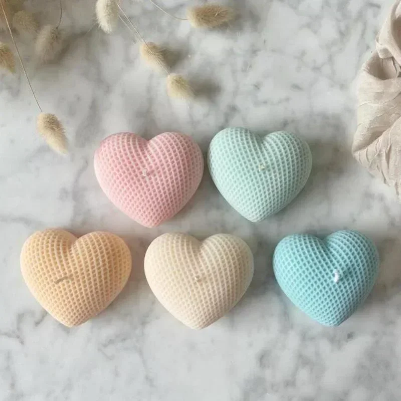 Candle Making Jelly - Handmade Mold Weaving Love Silicone Mold