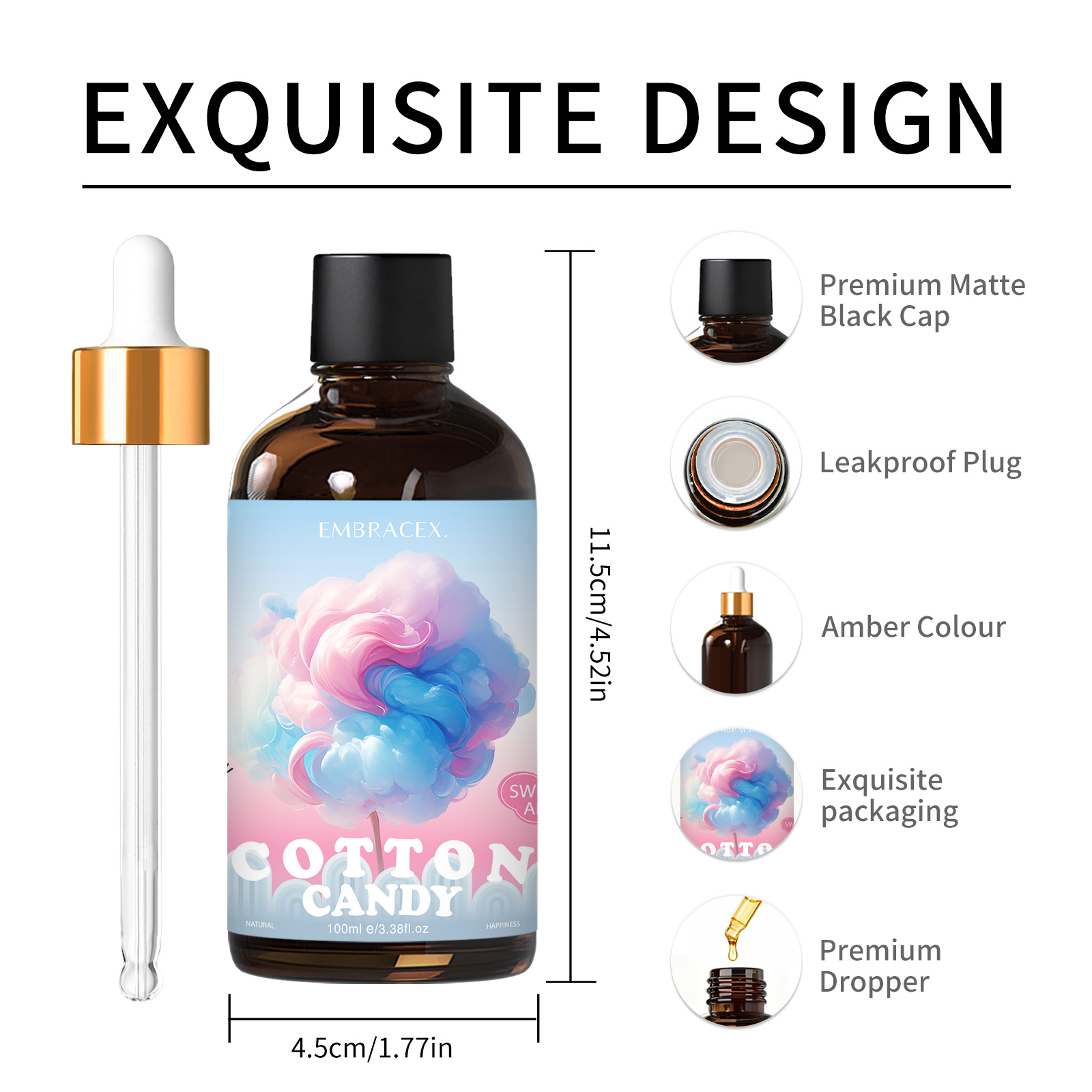 100ml Cotton Candy Fragrance O - Candle Making Ingredients recension och pris