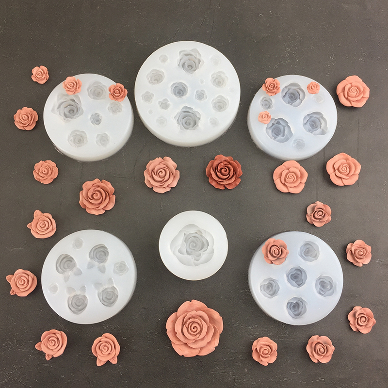 3D Rose Flower Shape Leaf Sili - Candle Making Products recension och pris