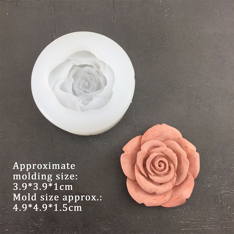 3D Rose Flower Shape Leaf Sili - Candle Making Products recension och pris