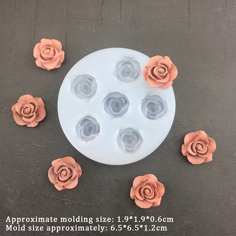 3D Rose Flower Shape Leaf Sili - Candle Making Products recension och pris