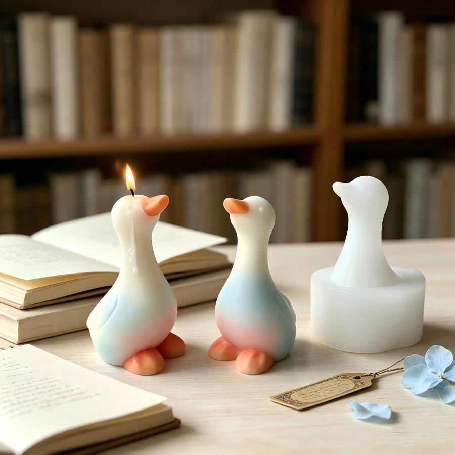 New 3D Duck Silicone Mold, DIY - Candle Making Jelly recension och pris