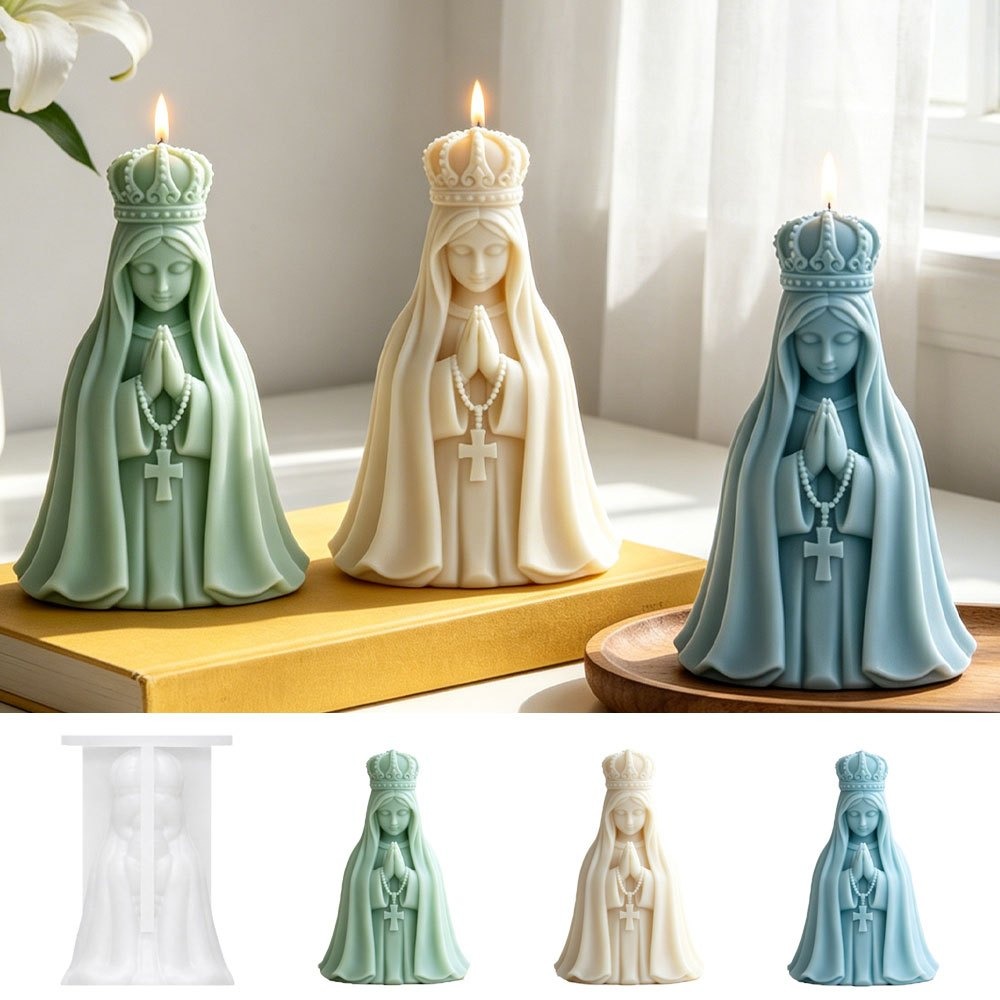 3D Crown Virgin Mary Silicone  - Candle Making Jelly recension och pris