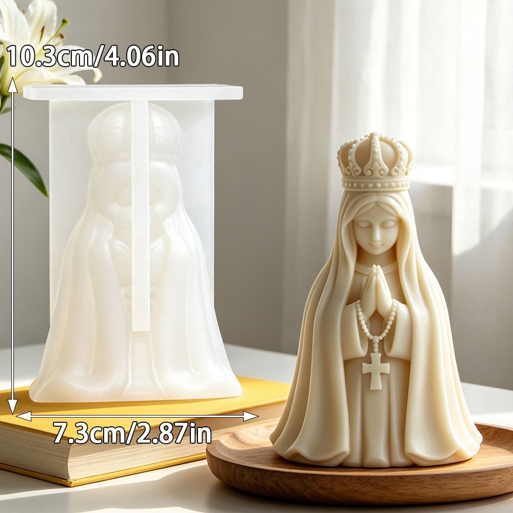 3D Crown Virgin Mary Silicone  - Candle Making Jelly recension och pris