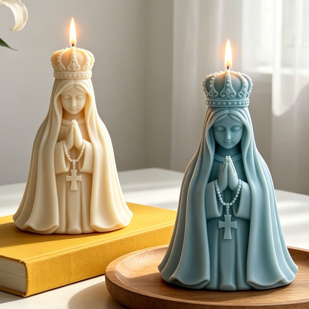 3D Crown Virgin Mary Silicone  - Candle Making Jelly recension och pris