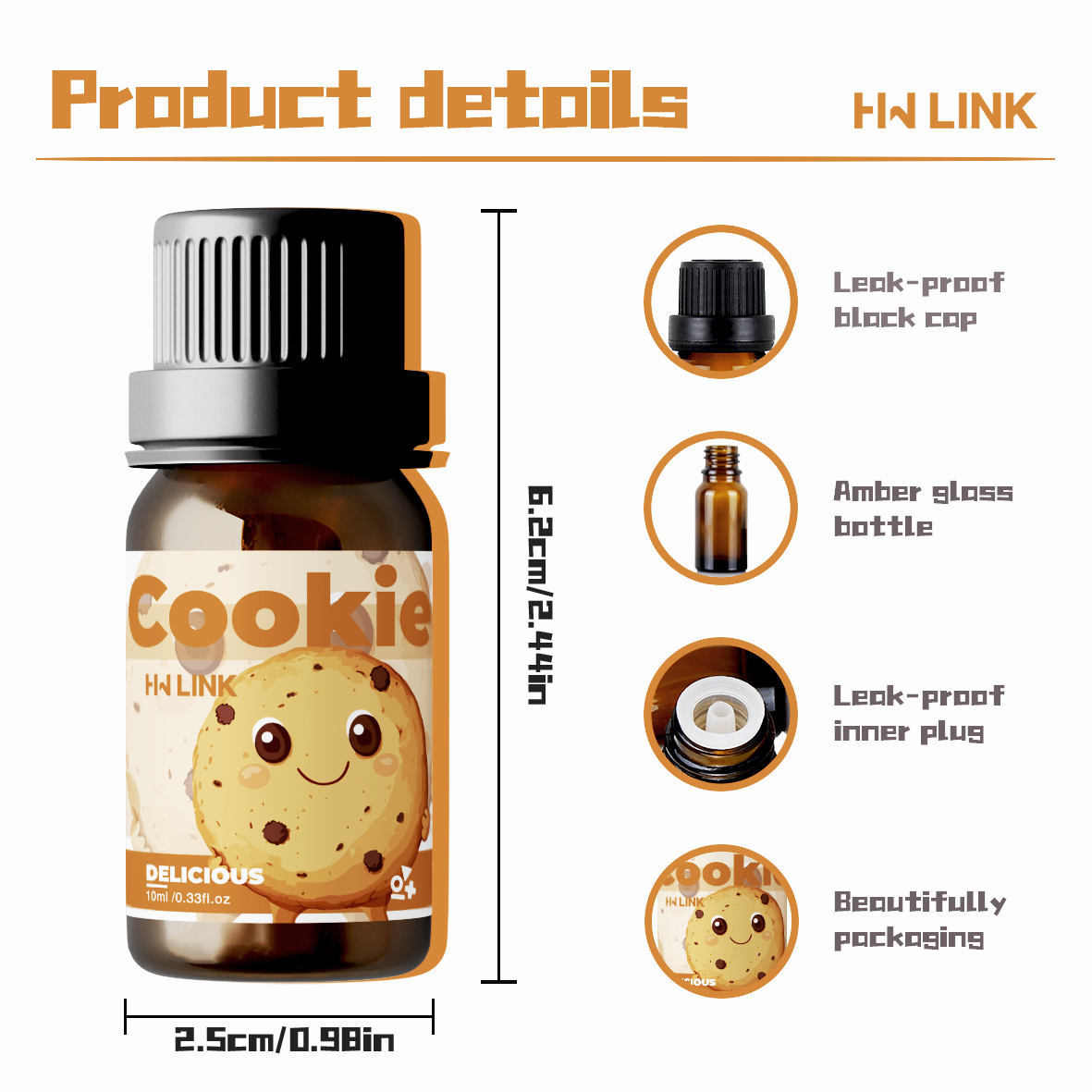 10ml Cookie Fragrance Oils For - Candle Making Ingredients recension och pris