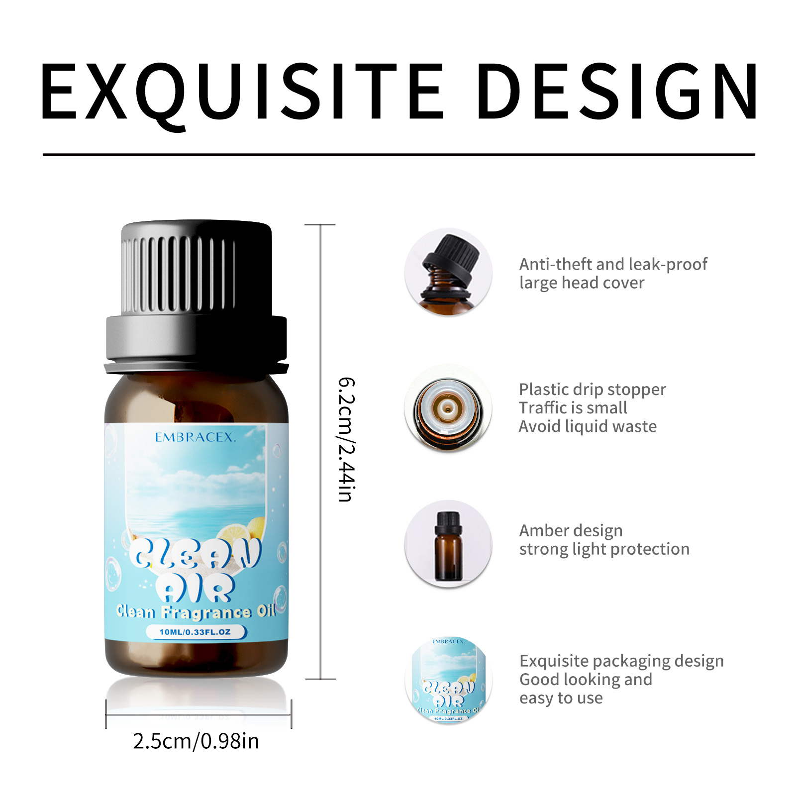 10ml Clean Air Fragrance Oils  - Candle Making Ingredients recension och pris
