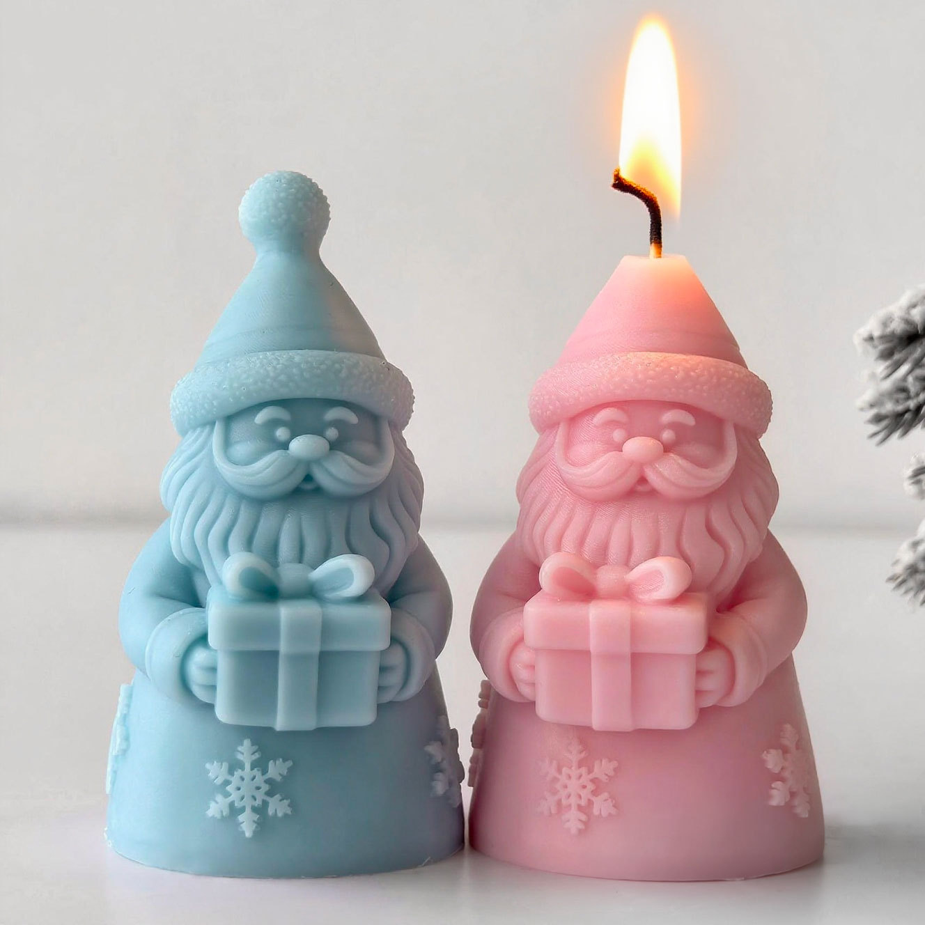 Santa Claus Gift Box Silicone  - Xmas Candle Making recension och pris