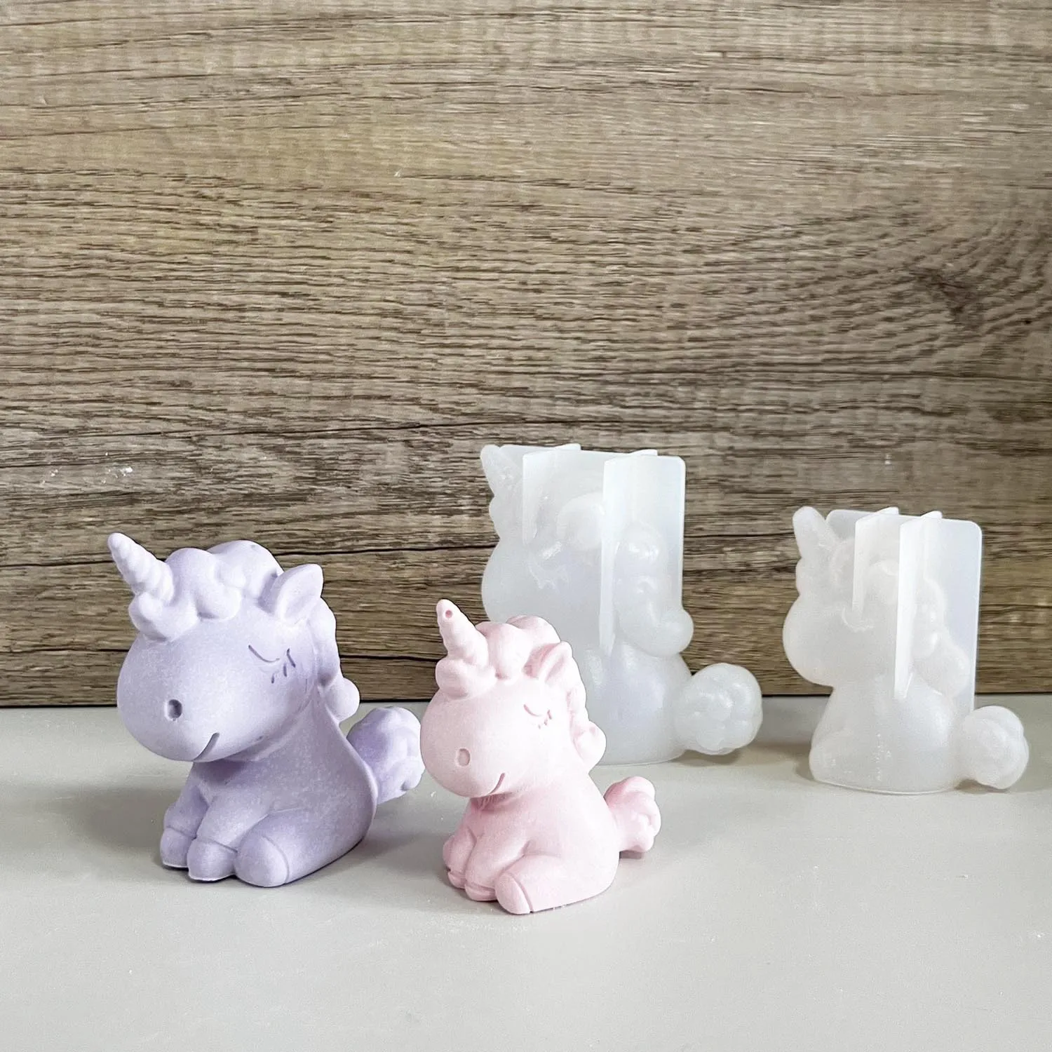 3D Geometric Silicone Unicorn  - Candle Making Products recension och pris