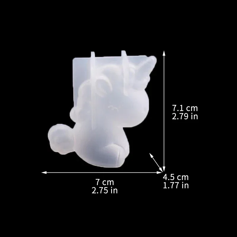 3D Geometric Silicone Unicorn  - Candle Making Products recension och pris