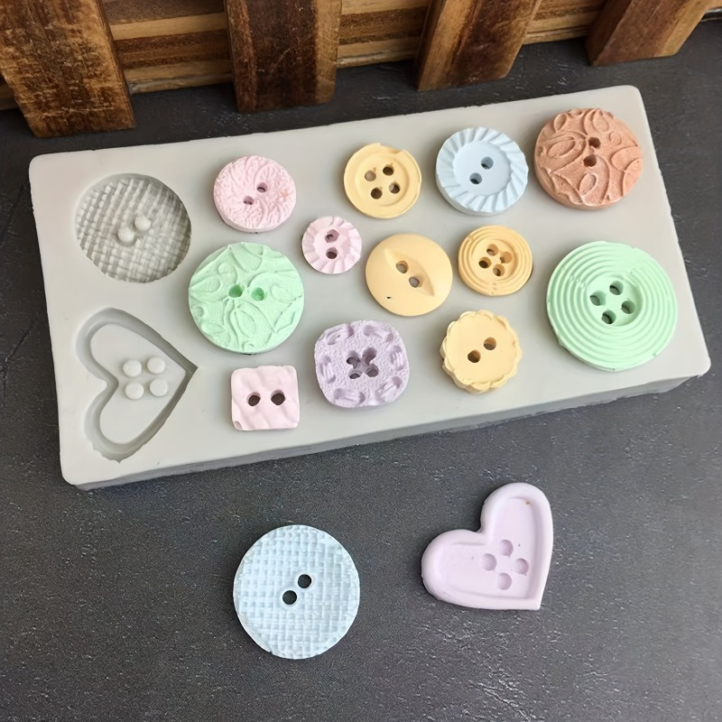 Buttons Shape Silicone Mold Si - Candle Making Products recension och pris