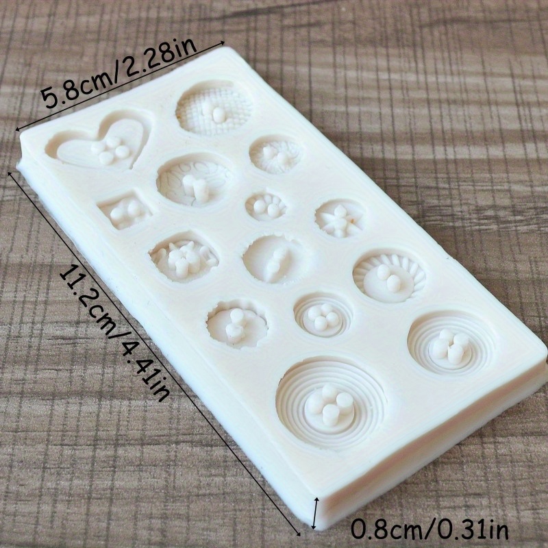 Buttons Shape Silicone Mold Si - Candle Making Products recension och pris