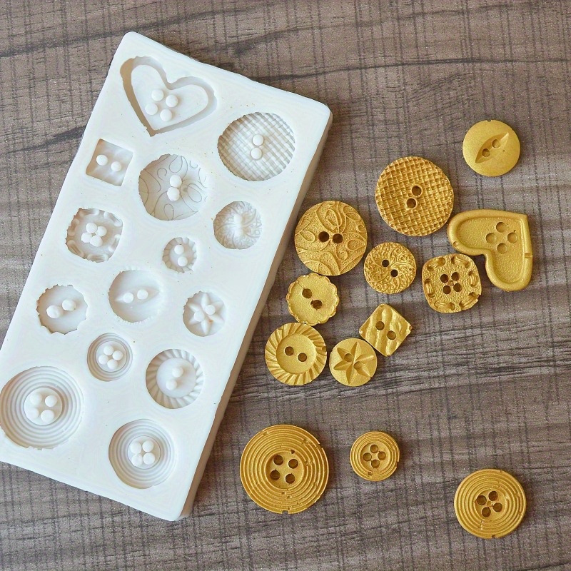 Buttons Shape Silicone Mold Si - Candle Making Products recension och pris