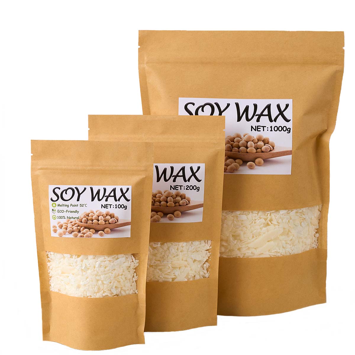 1 Pounds Pure White Soy Wax Fo - Xmas Candle Making recension och pris