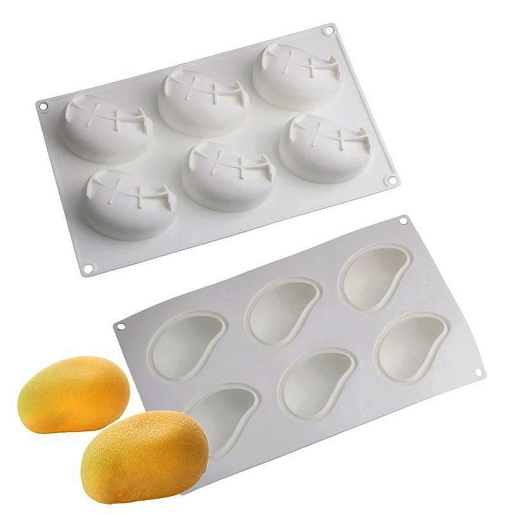 6 Cavity Mango Shaped Cake Mol - Candle Making Factory recension och pris