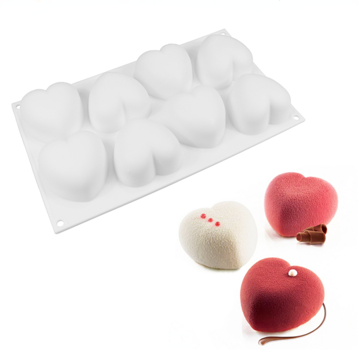 Love Heart Silicone Soap Mold  - Candle Making Products recension och pris
