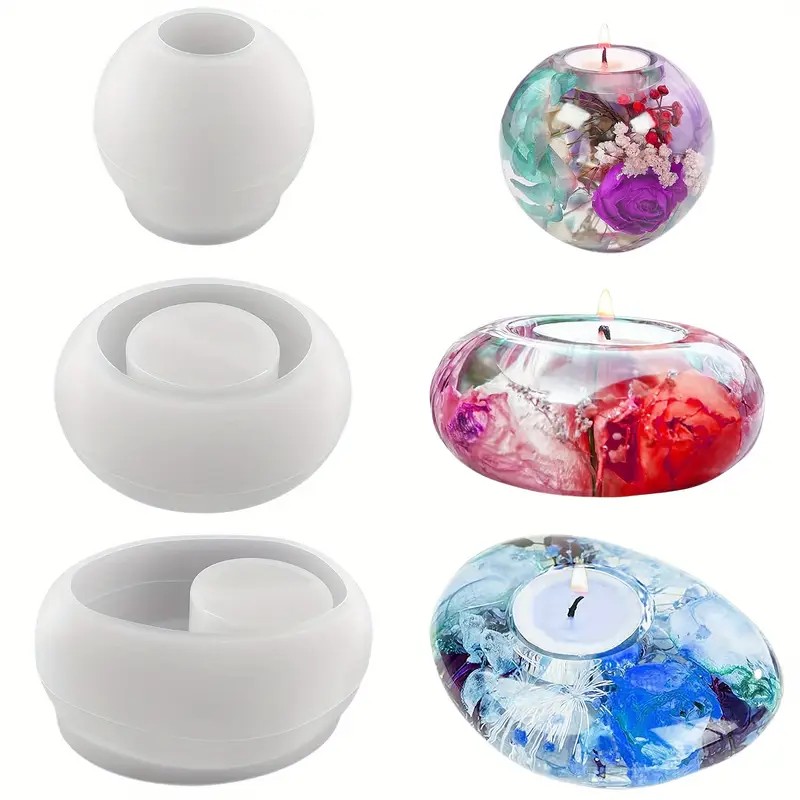 Tealight Candle Holder Resin S - Candle Making Factory recension och pris