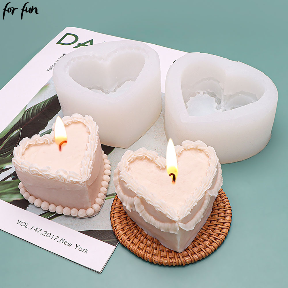 For Fun Heart Cake Shaped Cand - Candle Making Jelly recension och pris