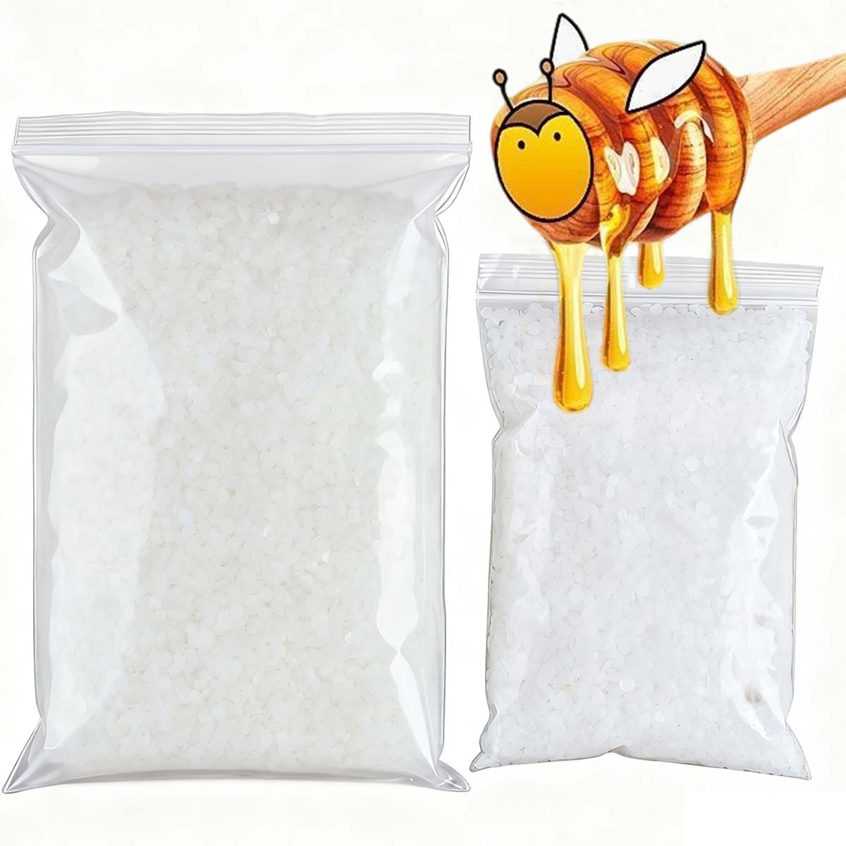 200g-1000g White Beeswax Pure  - Candle Making Wicks recension och pris