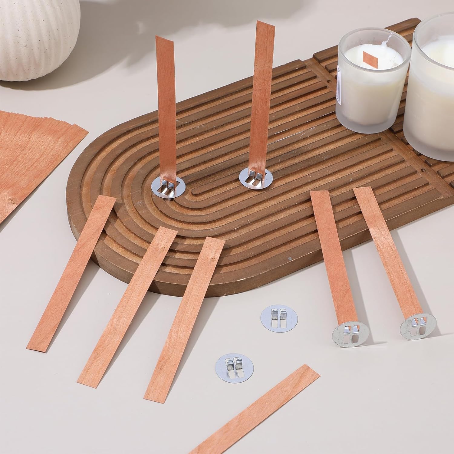60Pcs Wood Wicks for Candles M - Candle Making Wicks recension och pris