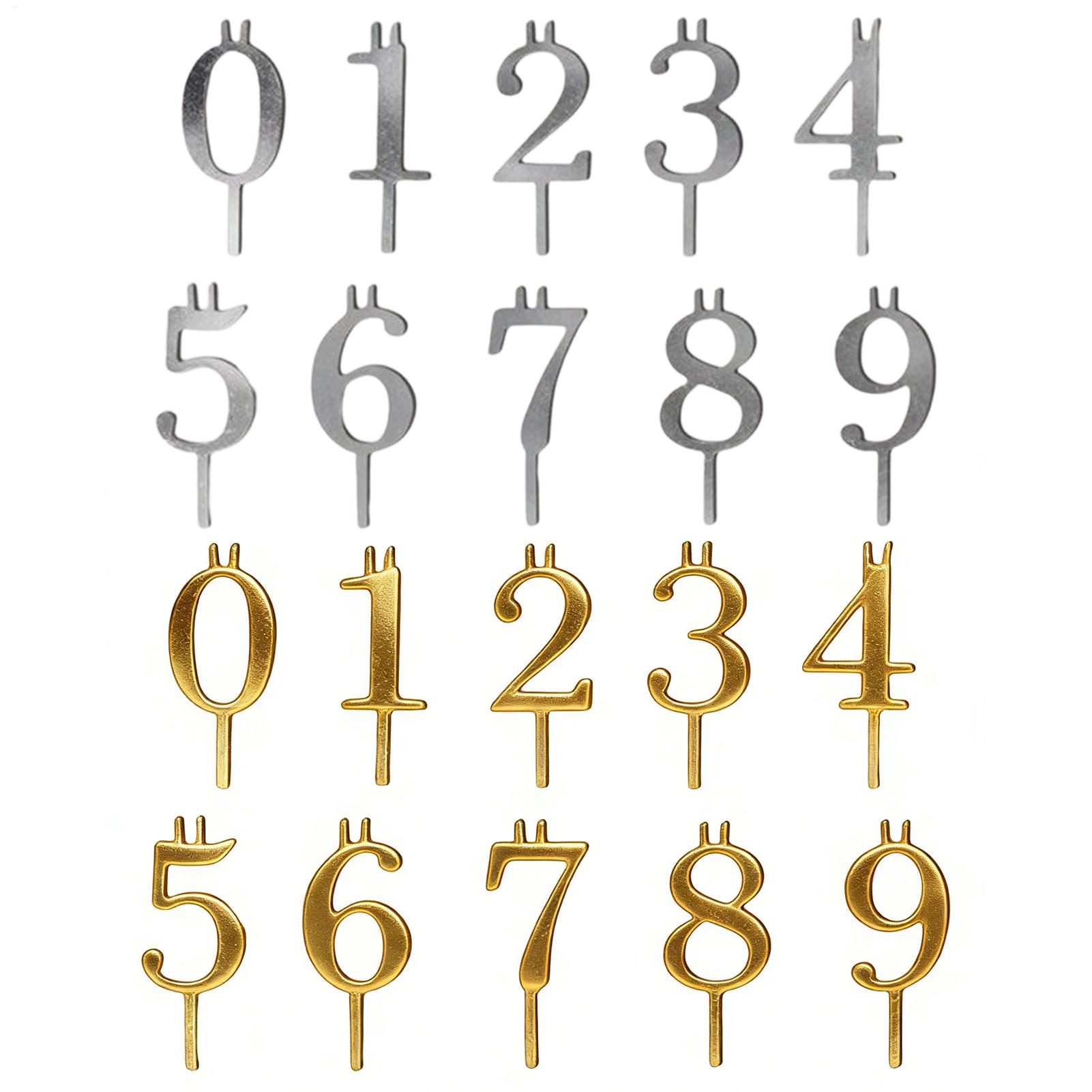 10pcs 0-9 Number Cake Toppers  - Candle Making Products recension och pris