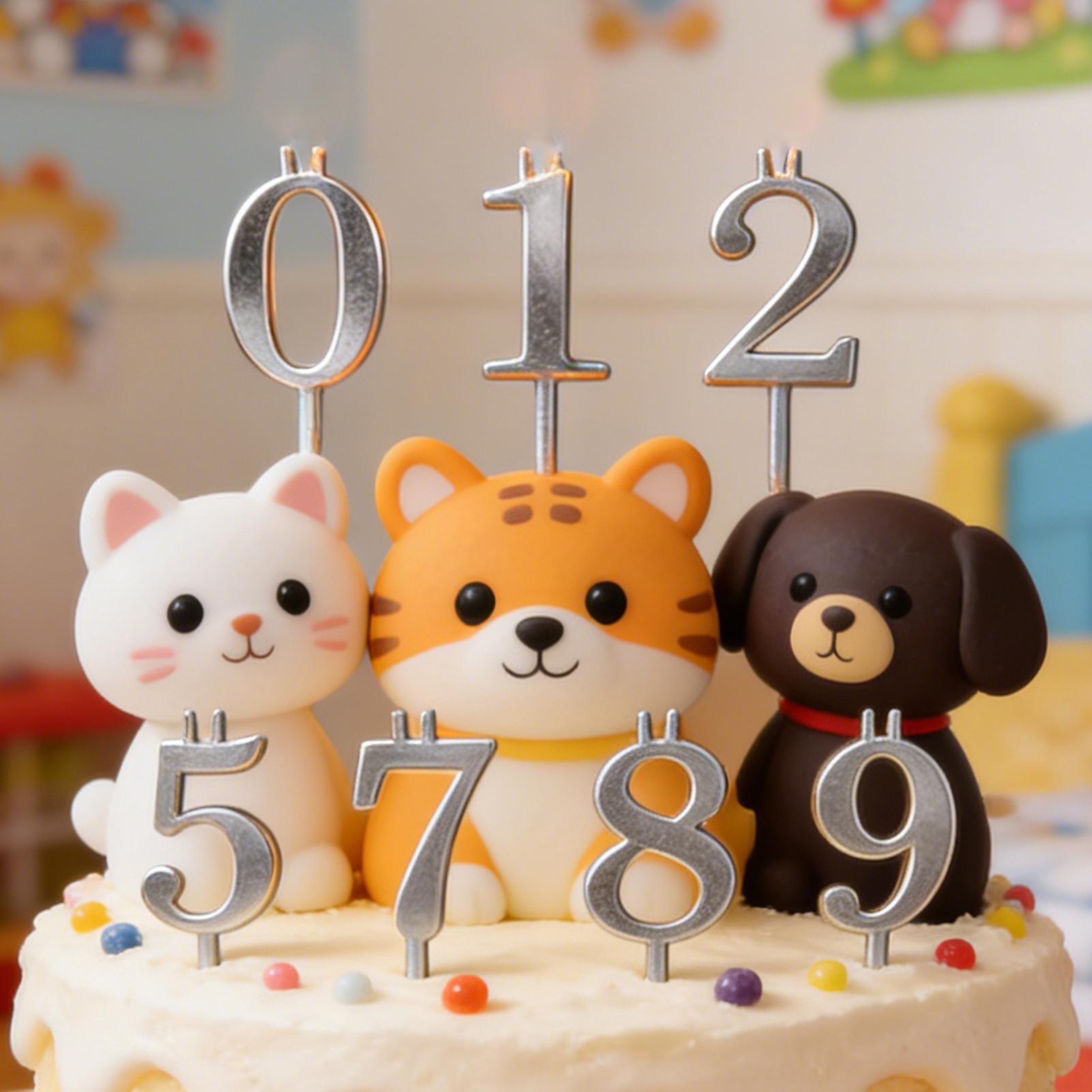 10pcs 0-9 Number Cake Toppers  - Candle Making Products recension och pris